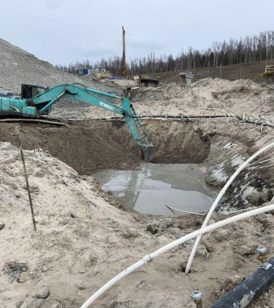 Усть Луга Траншея